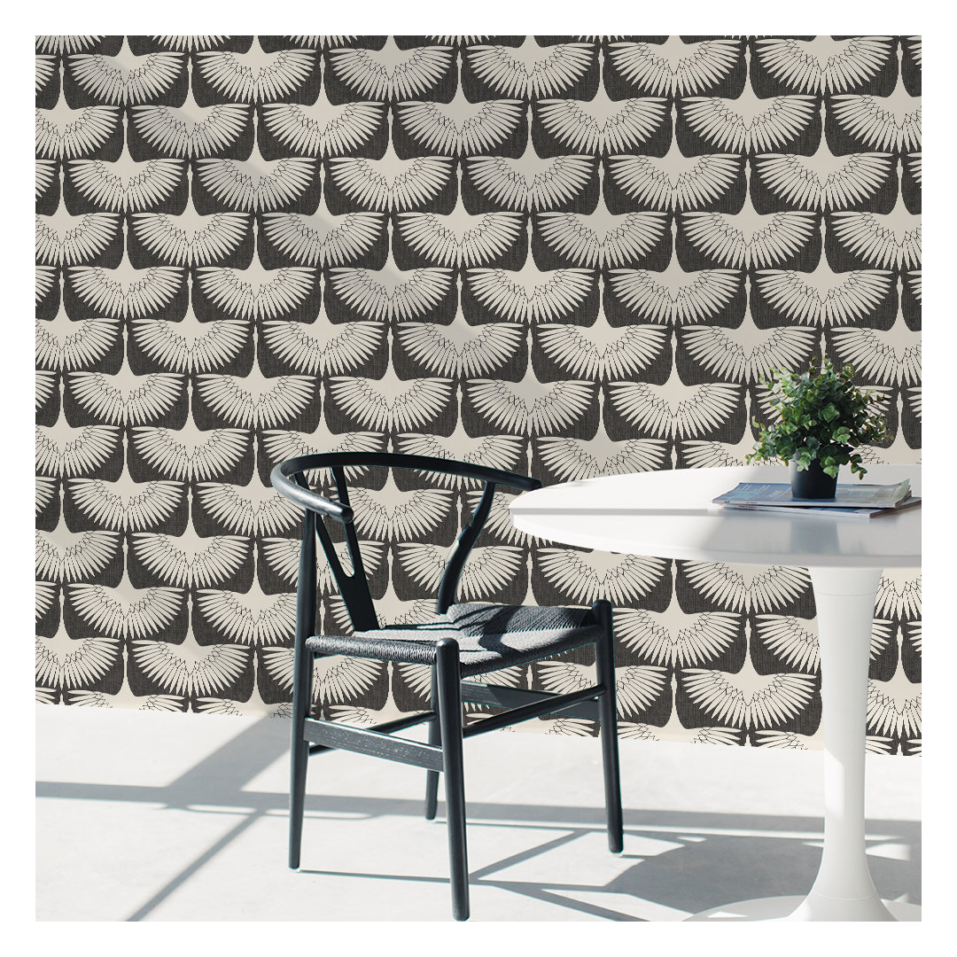 Feather Flock Peel and Stick Wallpaper By Genevieve Gorder